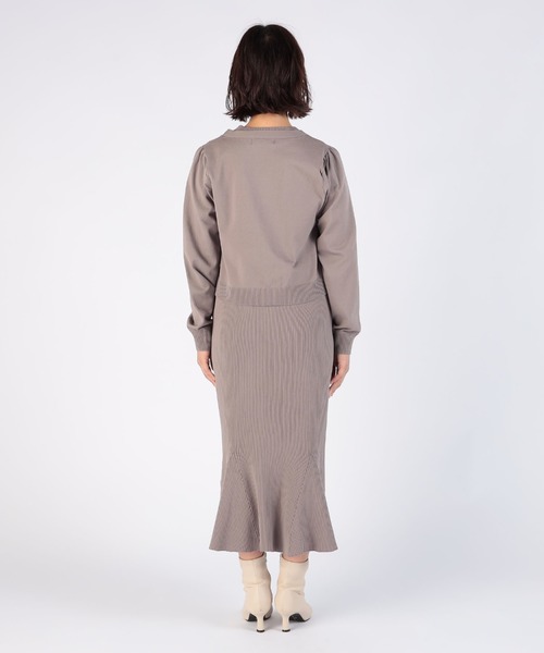CECIL McBEE(セシルマクビー)の「スポンジニットカーディガンxワンピSET(ワンピース・レディース・ブラック/モカ/パープル・MEDIUM)」の14枚目の写真