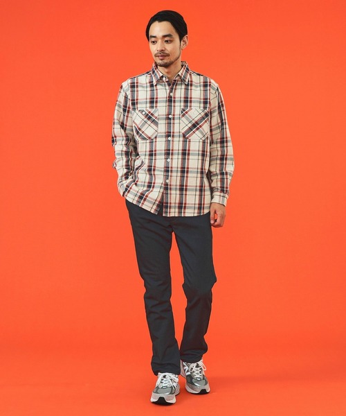 EDWIN(エドウィン)の「EDWIN エドウィン WILD FIRE チノパンツ トラウザー 暖パンツ ストレッチ 裏起毛(チノパンツ・メンズ・ブラック系その他/ベージュ/インディゴブルー/チェック・X-SMALL/SMALL/MEDIUM/LARGE/X-LARGE)」の13枚目の写真