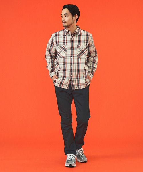 EDWIN(エドウィン)の「EDWIN エドウィン WILD FIRE チノパンツ トラウザー 暖パンツ ストレッチ 裏起毛(チノパンツ・メンズ・ブラック系その他/ベージュ/インディゴブルー/チェック・X-SMALL/SMALL/MEDIUM/LARGE/X-LARGE)」の15枚目の写真