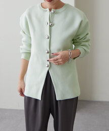 Omekashi | スウェットライクボタンカーディガン(カーディガン/ボレロ)