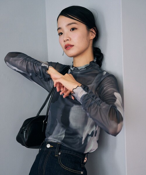 セール】限定展開 水彩アート ニュアンス柄 メッシュ ボトル