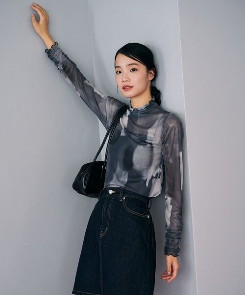 セール】限定展開 水彩アート ニュアンス柄 メッシュ ボトル