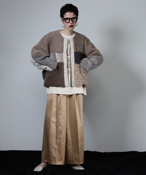 ROSE BUD（ローズバッド）の「パッチワークファージャケット（その他