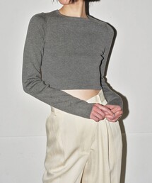 TODAYFUL | 【TODAYFUL/トゥデイフル】Cropped Smooth Knit/クロップドスムースニット(ニット/セーター)