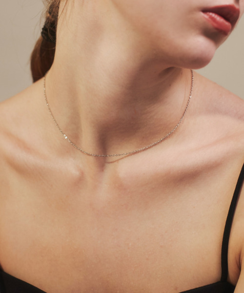 ciite' surgical stainless（シーテサージカルステンレス）の「【 金属アレルギー対応 】 シンプルチェーンネックレス サージカルステンレス（ネックレス・レディース・ゴールド/シルバー/ピンクゴールド・FREE）」の2枚目の写真