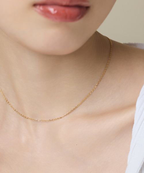 ciite' surgical stainless（シーテサージカルステンレス）の「【 金属アレルギー対応 】 シンプルチェーンネックレス サージカルステンレス（ネックレス・レディース・ゴールド/シルバー/ピンクゴールド・FREE）」の4枚目の写真