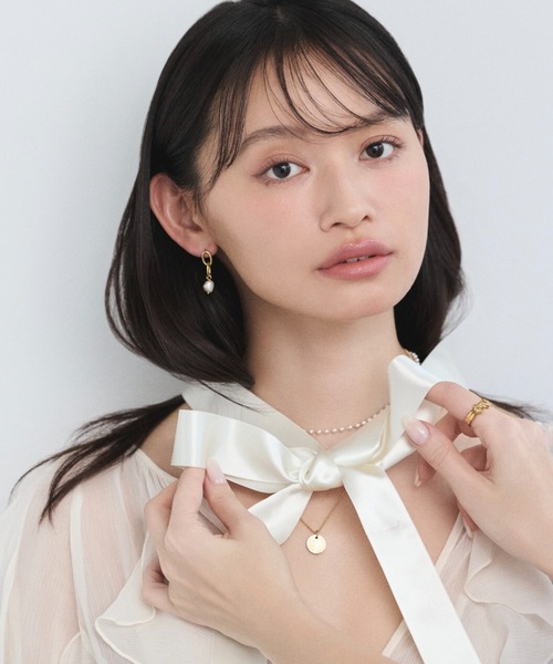セール】【 金属アレルギー対応 】 モチーフ淡水パールピアス