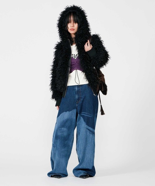 ジャケット・アウター BEEDEN ZIP UP HOODED FUR BLOUSON ZIP UP HOODED FUR BLOUSON – BEEDEN