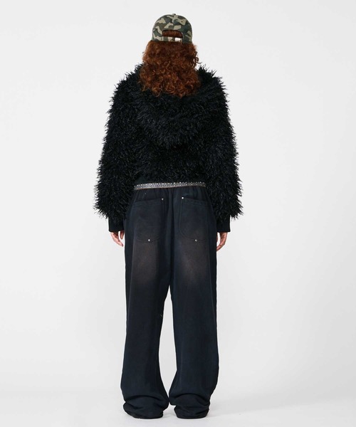 BEEDEN(ビーデン)の「ZIP UP HOODED FUR BLOUSON(ブルゾン・レディース・ブラック/ブラウン・FREE)」の5枚目の写真