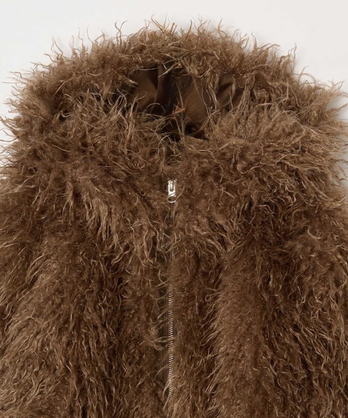 ジャケット・アウター BEEDEN ZIP UP HOODED FUR BLOUSON BEEDEN（ビーデン）の「ZIP UP HOODED FUR BLOUSON（ブルゾン