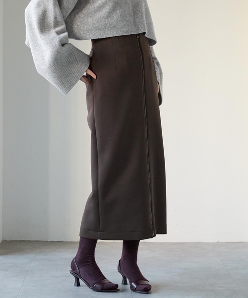 VERMEIL par iena（ヴェルメイユパーイエナ）の「フロントZIPタイトスカート（スカート・レディース・ブラック/ブラウン系その他・FREE）」の17枚目の写真