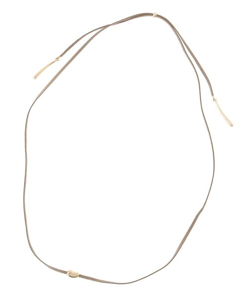 Green Parks(グリーンパークス)の「every walk.マルチウェイチョーカー(ネックレス・レディース・ベージュ/ブラック・FREE)」の2枚目の写真