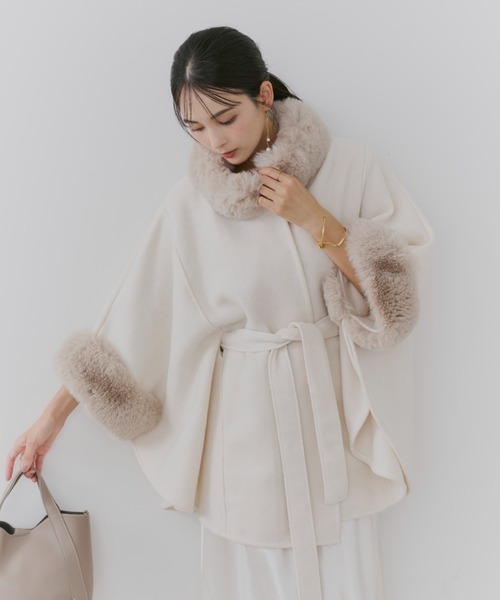 【セール】ショートケープコート（ポンチョ）｜TITTY&CO.（ティティーアンドコー）