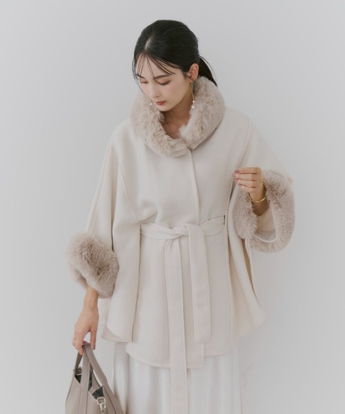 【セール】ショートケープコート（ポンチョ）｜TITTY&CO.（ティティーアンドコー）