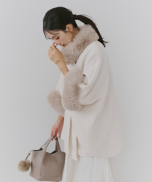 【セール】ショートケープコート（ポンチョ）｜TITTY&CO.（ティティーアンドコー）