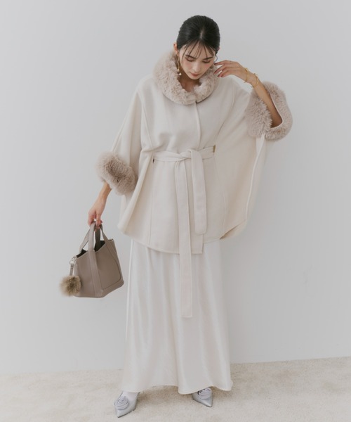 【セール】ショートケープコート（ポンチョ）｜TITTY&CO.（ティティーアンドコー）