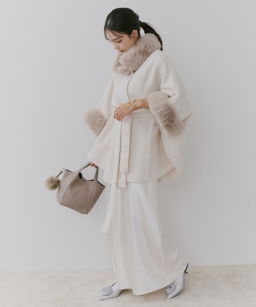 【セール】ショートケープコート（ポンチョ）｜TITTY&CO.（ティティーアンドコー）