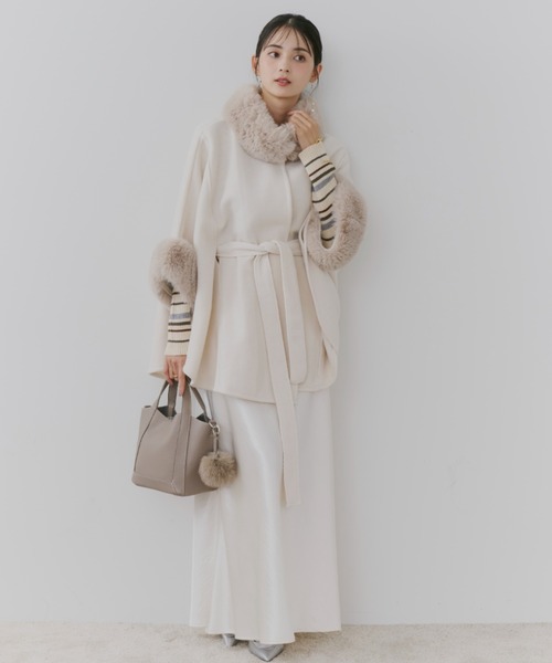 【セール】ショートケープコート（ポンチョ）｜TITTY&CO.（ティティーアンドコー）