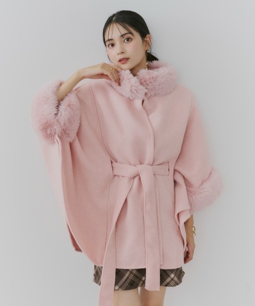 【セール】ショートケープコート（ポンチョ）｜TITTY&CO.（ティティーアンドコー）