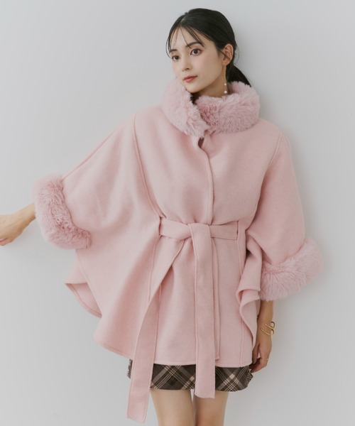 【セール】ショートケープコート（ポンチョ）｜TITTY&CO.（ティティーアンドコー）