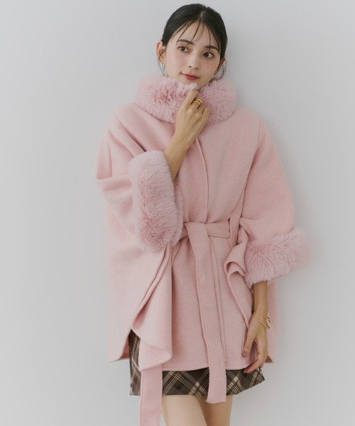 【セール】ショートケープコート（ポンチョ）｜TITTY&CO.（ティティーアンドコー）