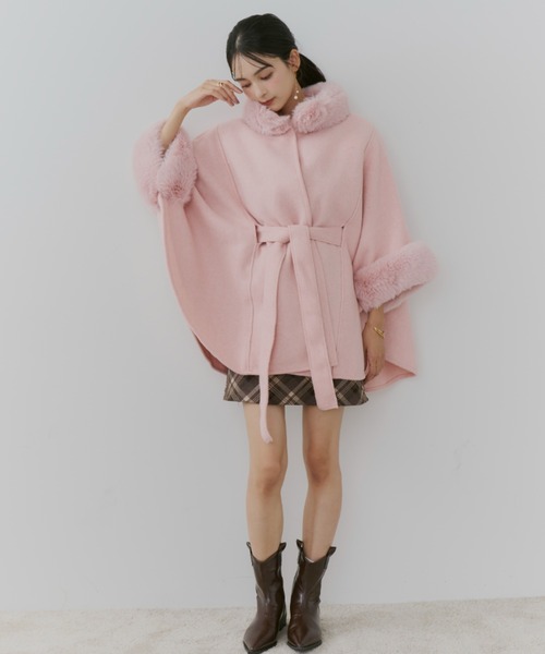 【セール】ショートケープコート（ポンチョ）｜TITTY&CO.（ティティーアンドコー）