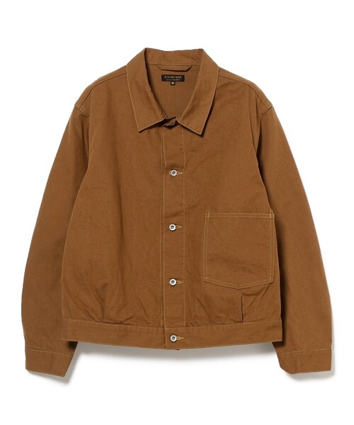 A VONTADE(アボンタージ)の「*A VONTADE / コットンヘンプ ダック ショートブルゾン(ブルゾン・メンズ・ブラウン・LARGE/MEDIUM/SMALL)」の2枚目の写真