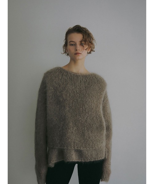 HER.(ハー)の「モヘアメッシュプルオーバー(ニット/セーター・レディース・チャコールグレー/モカ/ライトグレー・フリー)」の10枚目の写真