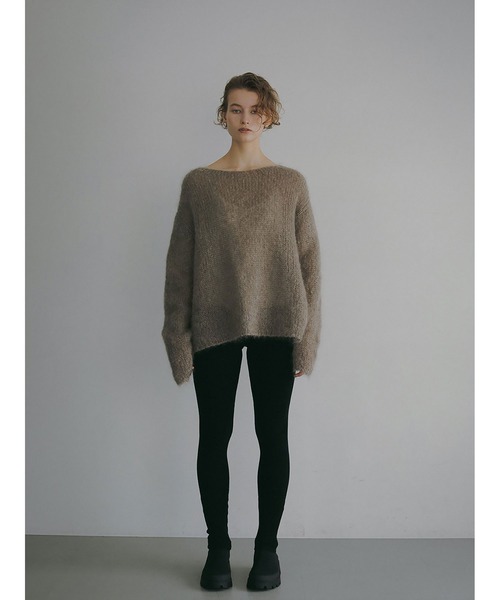 HER.(ハー)の「モヘアメッシュプルオーバー(ニット/セーター・レディース・チャコールグレー/モカ/ライトグレー・フリー)」の11枚目の写真