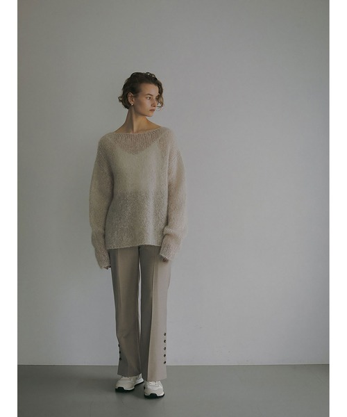 HER.(ハー)の「モヘアメッシュプルオーバー(ニット/セーター・レディース・チャコールグレー/モカ/ライトグレー・フリー)」の12枚目の写真