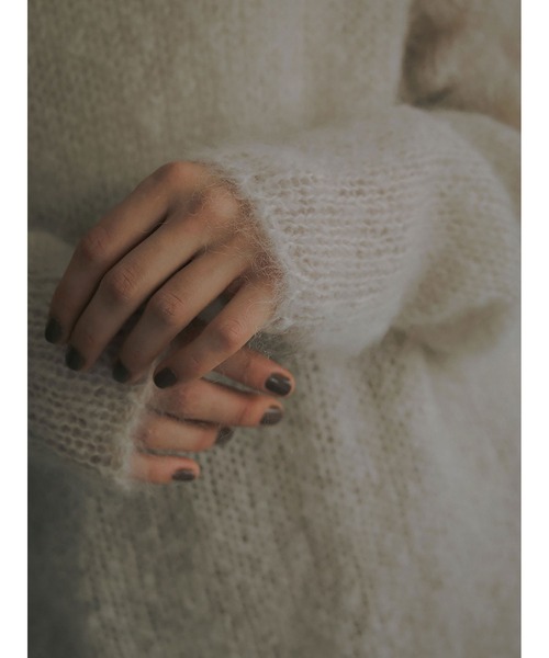 HER.(ハー)の「モヘアメッシュプルオーバー(ニット/セーター・レディース・チャコールグレー/モカ/ライトグレー・フリー)」の14枚目の写真