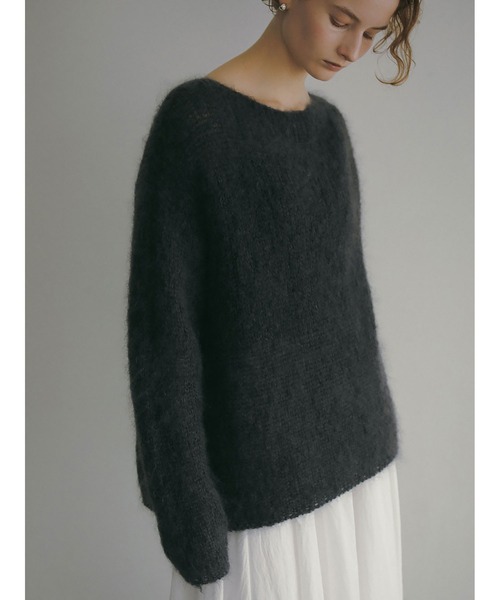 HER.(ハー)の「モヘアメッシュプルオーバー(ニット/セーター・レディース・チャコールグレー/モカ/ライトグレー・フリー)」の17枚目の写真