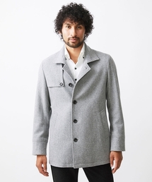 MICHEL KLEIN HOMME   （ミッシェルクランオム）の「スタンドカラーウールコート（ステンカラーコート）」