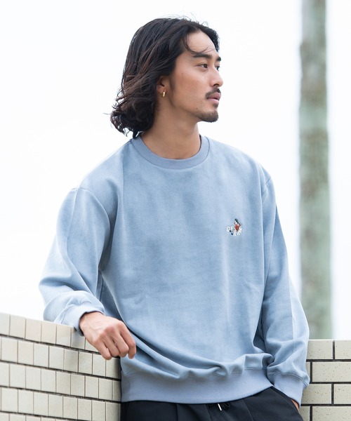 STONE  ブルー 長袖トレーナー 楽天市場】トレーナー メンズ レディース 長袖スウェット 無地