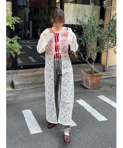 titivate（ティティベイト）の「前後2wayレースロングガウン（ワンピース・レディース・ブラック/アイボリー・M/S/SP/L）」の5枚目の写真