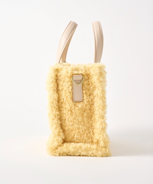 & chouette(アンドシュエット)の「ボア トートバッグ(ハンドバッグ・レディース・グレイッシュベージュ/ピンク/イエロー/ラベンダー・FREE)」の20枚目の写真