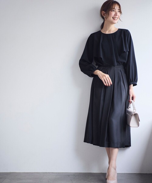 ANY SIS（エニィスィス）の「【洗える】ケープフリル ブラウス（シャツ/ブラウス・レディース・ホワイト系/ネイビー系・2）」の6枚目の写真