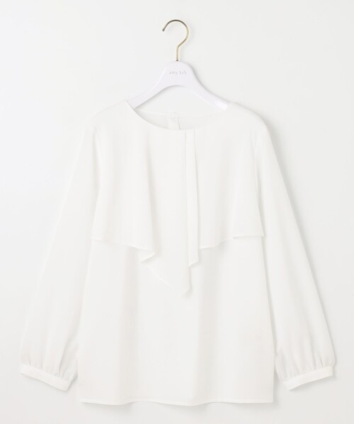 ANY SIS（エニィスィス）の「【洗える】ケープフリル ブラウス（シャツ/ブラウス・レディース・ホワイト系/ネイビー系・2）」の7枚目の写真