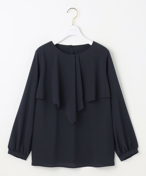 ANY SIS（エニィスィス）の「【洗える】ケープフリル ブラウス（シャツ/ブラウス・レディース・ホワイト系/ネイビー系・2）」の8枚目の写真