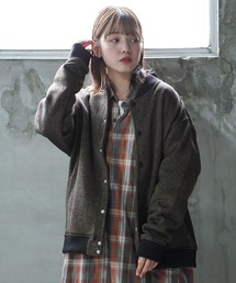 En serio TOKYO（エンソリオトーキョー）の「ニットソー起毛ビックスタジャン（ブルゾン）」