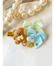 ラパフェ♡La Pafait♡くまさんバレッタ ラパフェ La Pafait♡ローズブラックリボンバレッタ♡地雷系量産