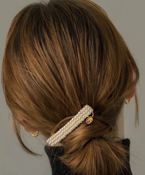 VALLETTA / TRIPLE PEARL LINE（バレッタ/ヘアクリップ）｜muku
