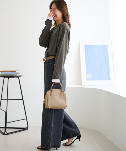 JOURNAL STANDARD relume（ジャーナルスタンダード　レリューム）の「《WEB限定追加4/2枚セット》3WAYレイヤードニットプルオーバー（ニット/セーター・レディース・グレー/カーキ/オレンジ・FREE）」の19枚目の写真