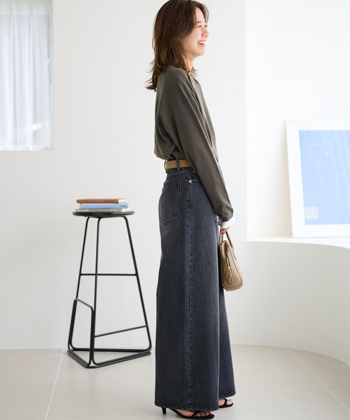 JOURNAL STANDARD relume（ジャーナルスタンダード　レリューム）の「《WEB限定追加4/2枚セット》3WAYレイヤードニットプルオーバー（ニット/セーター・レディース・グレー/カーキ/オレンジ・FREE）」の20枚目の写真