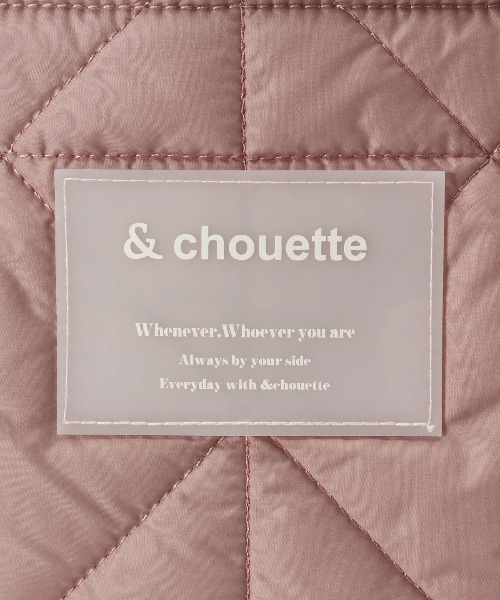 & chouette（アンドシュエット）の「キルティングトートバッグ（トートバッグ・レディース・ブラック/オフホワイト/ライトグレー/ピンク/ダークブルー/ミント・FREE）」の16枚目の写真