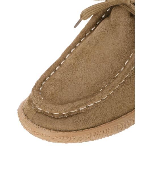 Samansa Mos2（サマンサ モスモス）の「中ボアモカシンブーツ（ブーツ・レディース・ベージュ/ブラウン・M/L/XL/S）」の12枚目の写真