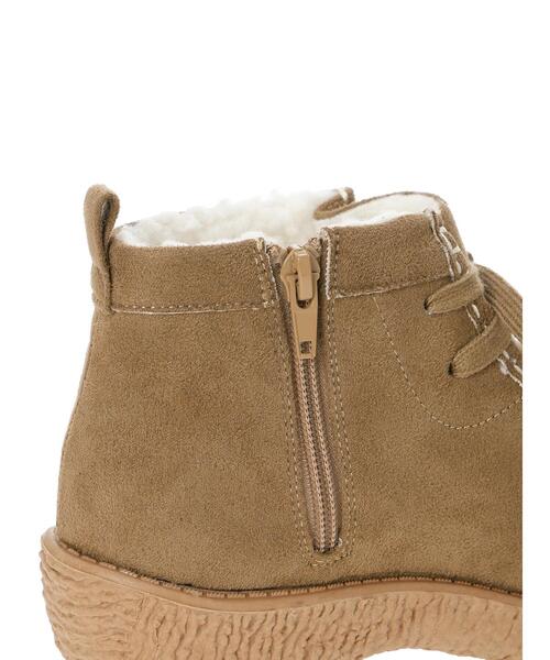 Samansa Mos2（サマンサ モスモス）の「中ボアモカシンブーツ（ブーツ・レディース・ベージュ/ブラウン・M/L/XL/S）」の14枚目の写真