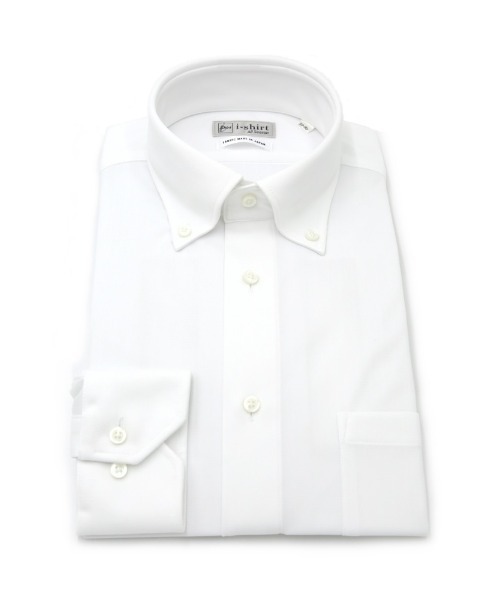 HARUYAMA(ハルヤマ)の「WEB限定【完全ノーアイロン】長袖 アイシャツ ボタンダウン ストレッチ ストライプ i-shirt 通年(ビジネスシャツ・メンズ・ホワイト/サックスブルー・首回り37cm-裄丈78cm/S80/首回り39cm-裄丈78cm/M82/首回り41cm-裄丈80cm/L84/首回り43cm-裄丈82cm/LL86/首回り45cm-裄丈86cm)」の2枚目の写真