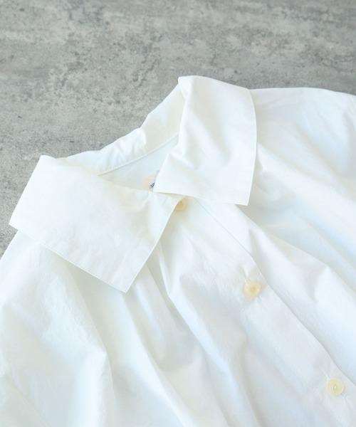 bulle de savon(ビュルデサボン)の「80/タイプライター スモックワンピース(シャツワンピース・レディース・ブルーグレー/レモンイエロー/ホワイト・FREE)」の21枚目の写真