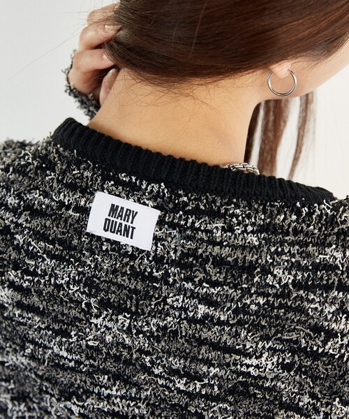 MARY QUANT ワンポイント 刺繍 モップニットカーディガン MARY QUANT ワンポイント 刺繍 モップニットカーディガン - メルカリ